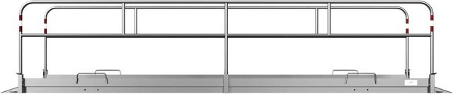Schake Grabenbrücke aus Aluminium in Silber, B: 5,50 m, H: 1 m - Bild 1