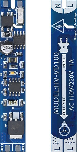 GEDLUZI Infrarot-Handsensormodul mit LED-Dimmer für Schränke und Möbel, Weiß, AC110V-220V, Warmweiß - Bild 1