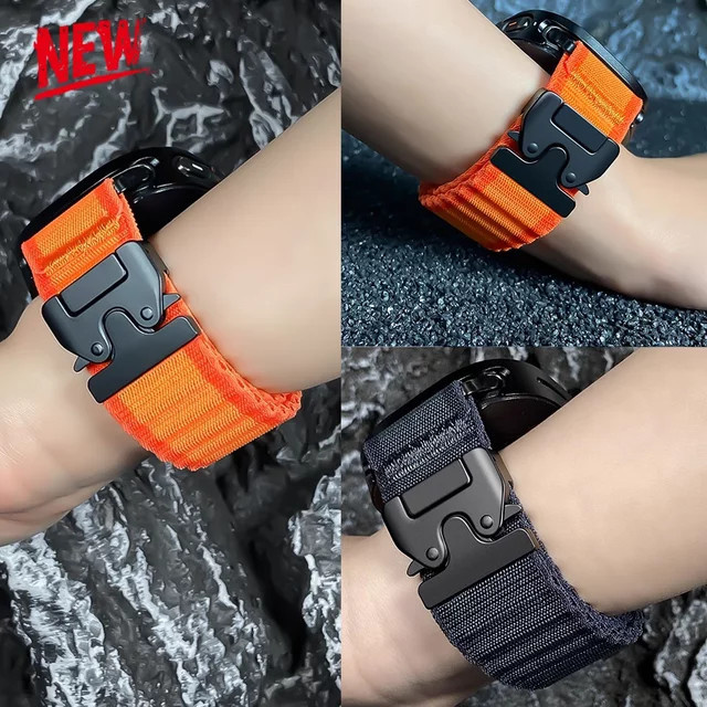 FancyWrist Uhrenarmband Textil, Schwarz, Unisex, für Samsung Galaxy Watch Ultra 47 mm - Bild 1