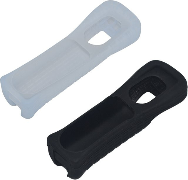 Xunbeifang Silikon Schutzhülle für Wii Remote Controller in Schwarz und Transparent - Bild 1