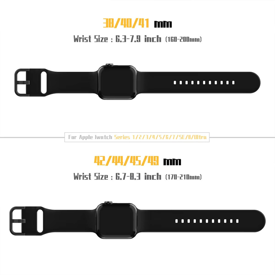 samusak Uhrenarmband Silikon, Schwarz, Unisex - Bild 4