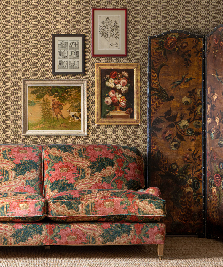 GP & J Baker Tapete Tilly Botanical Floral in Charcoal Grey Brown Multicolour Vlies-Tapete - Bild 1