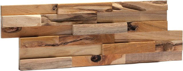 Rebel of Styles Verblender UltraWood Bologna Holz Teak in Braun, B: 18 cm, H: 49,5 cm - Bild 1