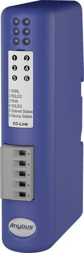 Anybus AB7008 CC-Link Seriell Umsetzer mit RS-232, RS-422, RS-485 und Sub-D9, galvanisch getrennt, 24 V/DC, Blau - Bild 1
