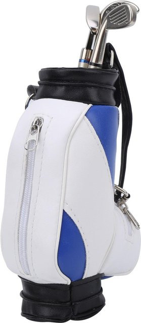 KaiSai Mini Golf Stiftehalter mit Stift als Schreibtischdekoration in Blau und Weiß - Bild 1