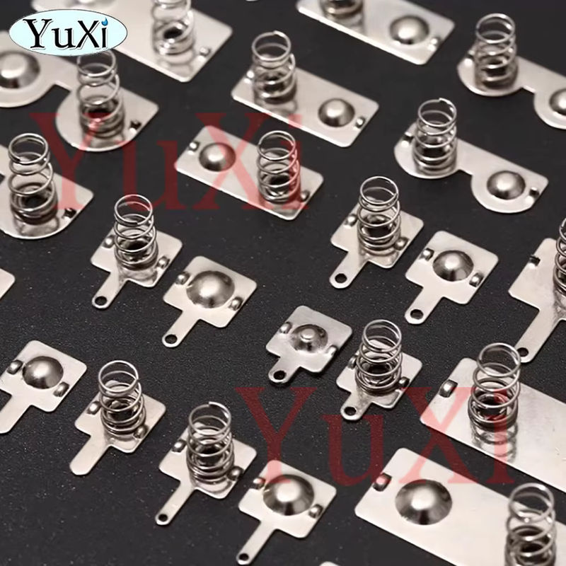 20 Stück Batterie-Federblatt AA-Kontaktblätter aus eisenvernickeltem Metall in Silber, Maße: 12 x 12 mm, 12 x 13 mm, 12 x 26,5 mm und 12 x 27,5 mm - Bild 3