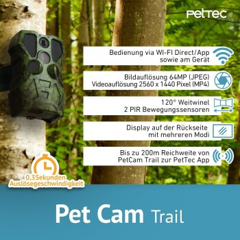 PetTec Pet Cam Trail Action Camera in Grün - Bild 2