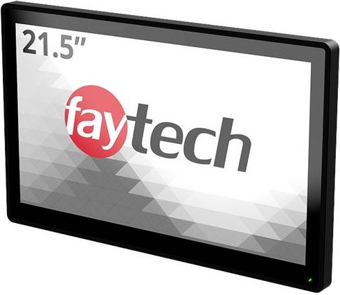 Faytech FT215TMCAPOB Touchscreen-Monitor Full HD 21.5 Zoll Schwarz mit HDMI, DisplayPort und VGA - Bild 1