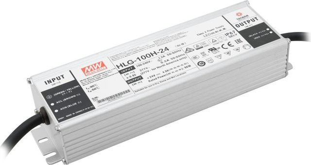Meanwell LED Netzteil 96W 24V IP67 Silber (51405002) - Bild 1