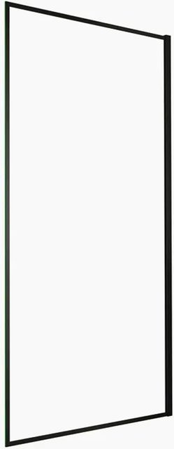 Duschparadies Walk In Duschabtrennung mit Seitenwand, Schwarz, Klarglas mit Nano-Beschichtung, B: 120 cm, H: 200 cm - Bild 1