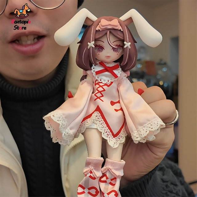 Manchao The Zodiac Convocation Serie 1/8 BJD Blind Box, Anime-Puppen, Rosa / Pink, Einzelfigur - Bild 1