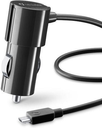 CellularLine KFZ-Ladegerät Micro 1A für Smartphones, schwarz - Bild 1