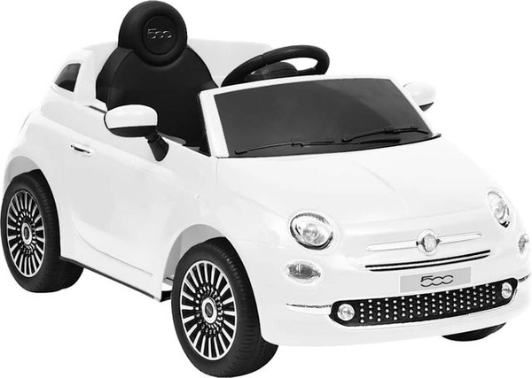 Elektroauto Fiat 500 von VD Home Furnishing in Weiß für Kinder
