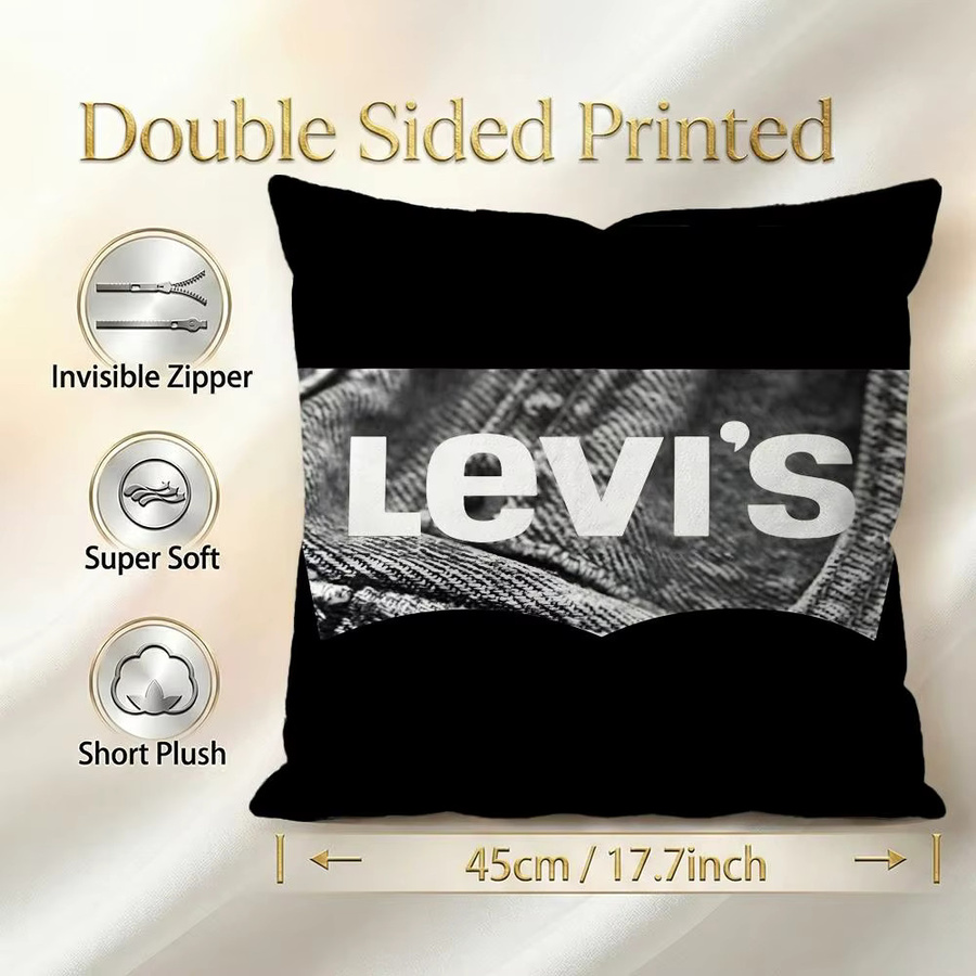 Levi's Kissenbezug Set 4-teilig weiß mit Grafik-Design, B/T/H: 50 x 50 cm - Bild 5