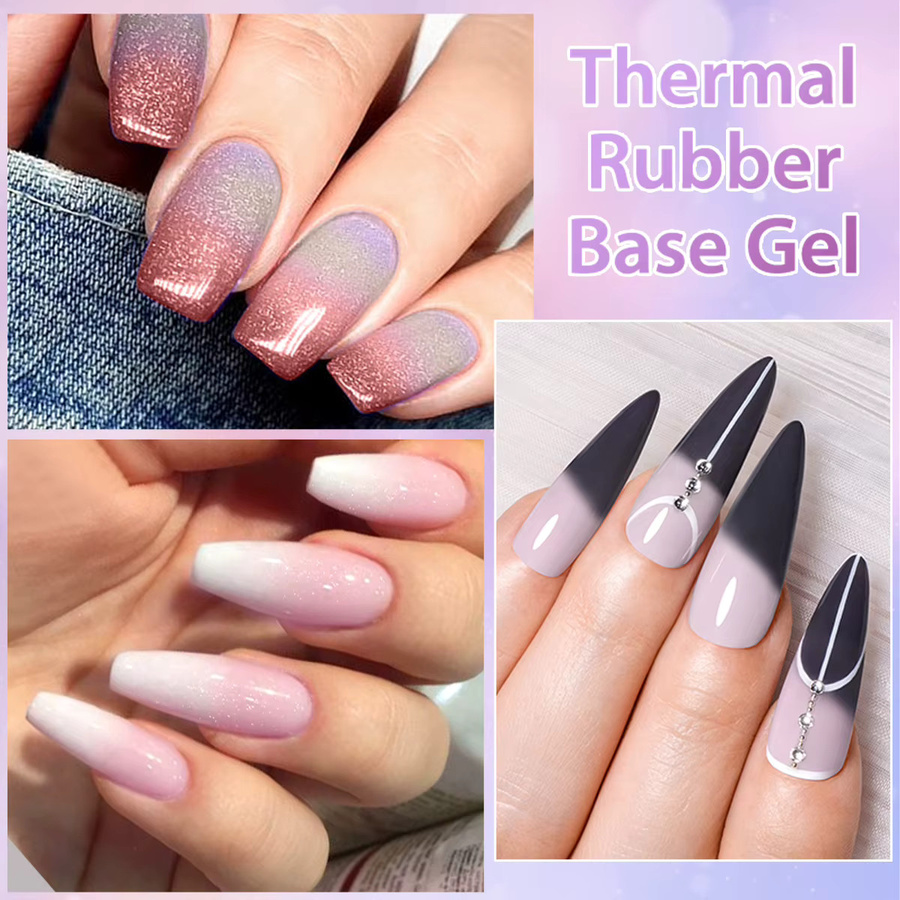 FOUR LILY Thermo-Gummi-Basisgel, rosa, 7 ml - Bild 3
