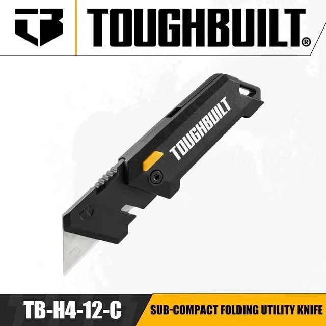 Toughbuilt Kleines Klappmesser TB-H4-12-C aus Edelstahl in Schwarz - Bild 1