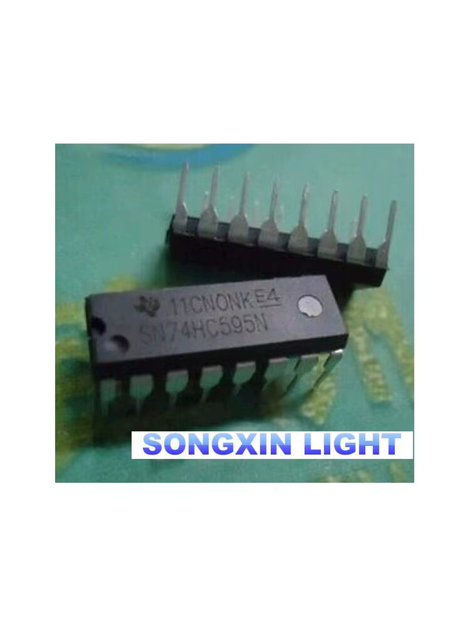 Xiasongxin SN74HC595N DIP Elektronische Komponenten 10 Stück in Schwarz - Bild 2