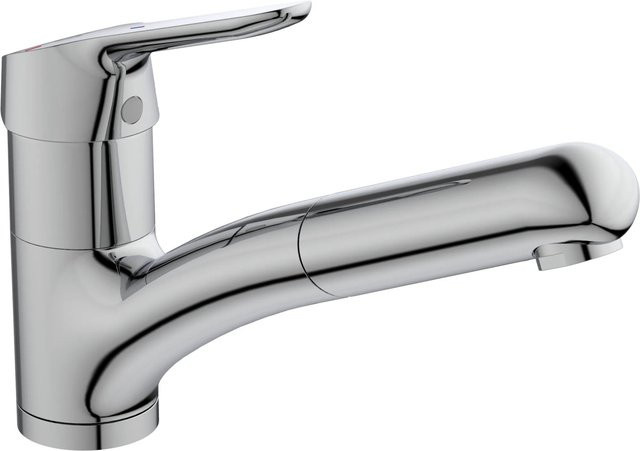 Ideal Standard Küchenarmatur Ceraflex BlueStart mit herausziehbarer Handbrause und schwenkbarem Auslauf in Chrom - Bild 1