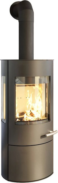 Haas+Sohn Kaminofen in Schwarz mit 6,4 kW Leistung und Automatik - Bild 1