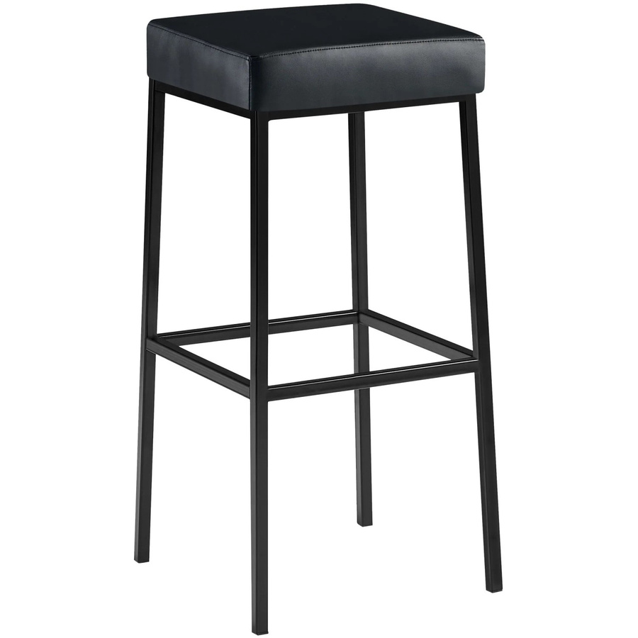 DELUKE Barhocker BIDAN aus Kunstleder in Schwarz, B/T/H: 37 x 37 x 83 cm - Bild 2