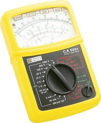 Chauvin Arnoux C.A 5001 Analog-Handmultimeter Gelb CAT III 600 V, CAT IV 300V - Bild 1
