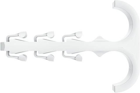 Fischer Zwillingsschelle 48161 aus Nylon in Weiß, 100 Stück - Bild 1