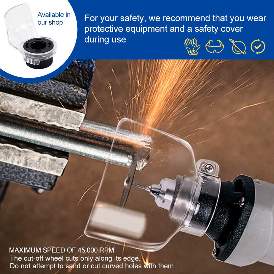 CMCP Schleiftrennscheibe mit Dornen 32 mm für Dremel-Zubehör zum Schneiden von Metall und für Drehwerkzeuge, Schwarz - Bild 6