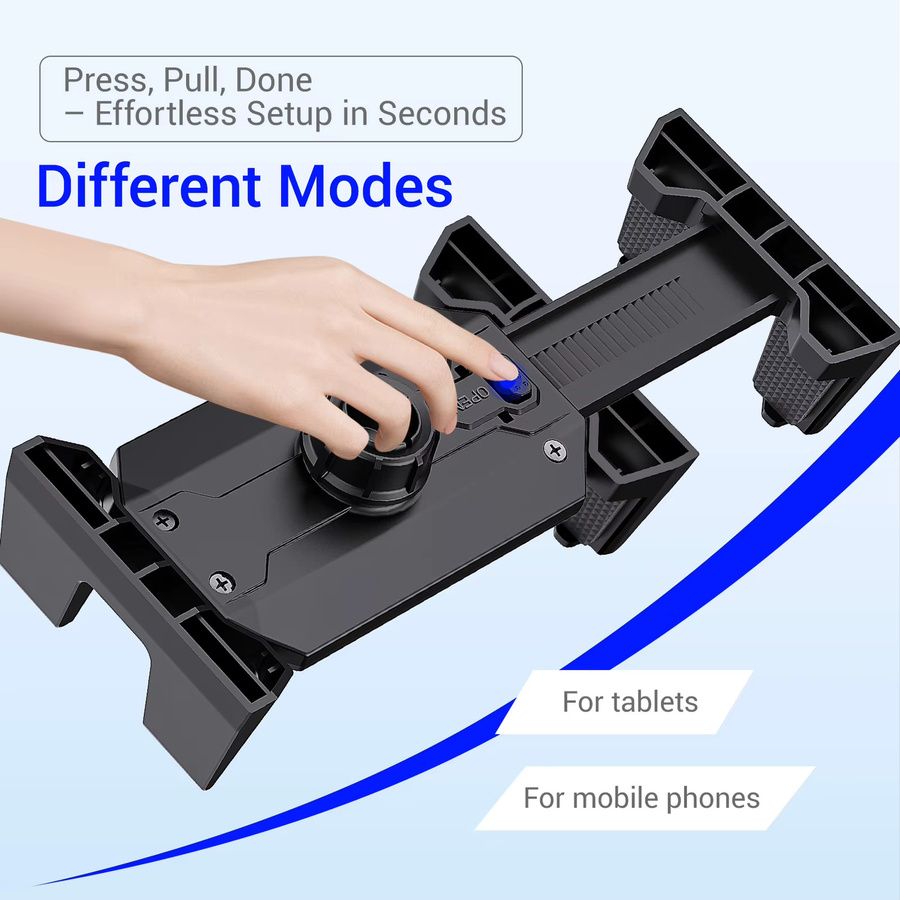 Homhu Universal Auto Tablet Ständer für CD-Schlitz, Handy und Smartphone Halterung in Schwarz, passend für iPad Pro, Air, Mini 4-13 Zoll und andere Tablets - Bild 2