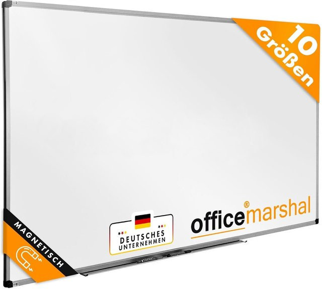 Office Marshal Profi Whiteboard Weiß mit lackierter Oberfläche - Bild 1