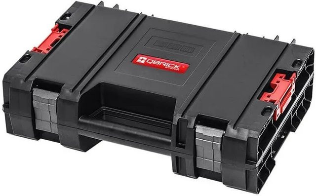 PROREGAL QBRICK Werkzeugkasten Pro Toolbox aus Metall in Schwarz, wasserdicht und stapelbar, H x B x T: 32 x 45 x 13 cm, 11 Liter - Bild 1