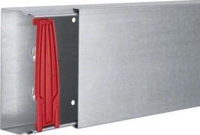 Hager Leitungsführungskanal LFS 60150 verzinkt, Farbe: Silber, B/T/H: 150 x 60 x 60 mm, Länge: 2000 mm - Bild 1