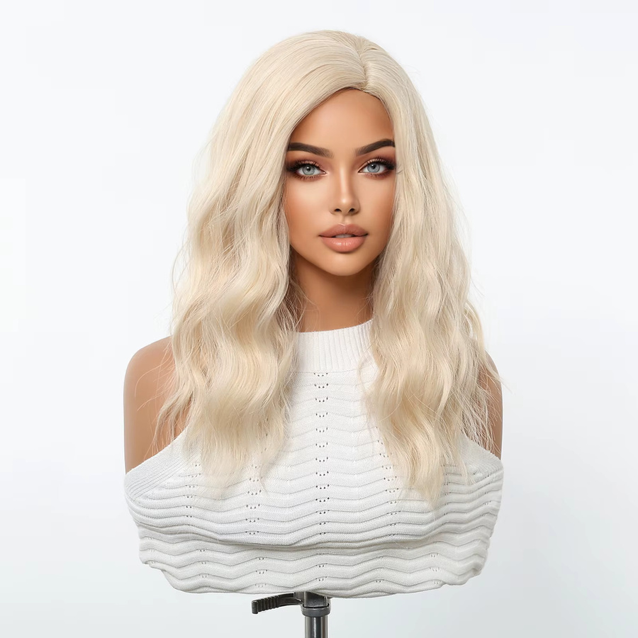 EASIHAIR Perücke, blond, gewellt, synthetisch, mittellang, Damen - Bild 2