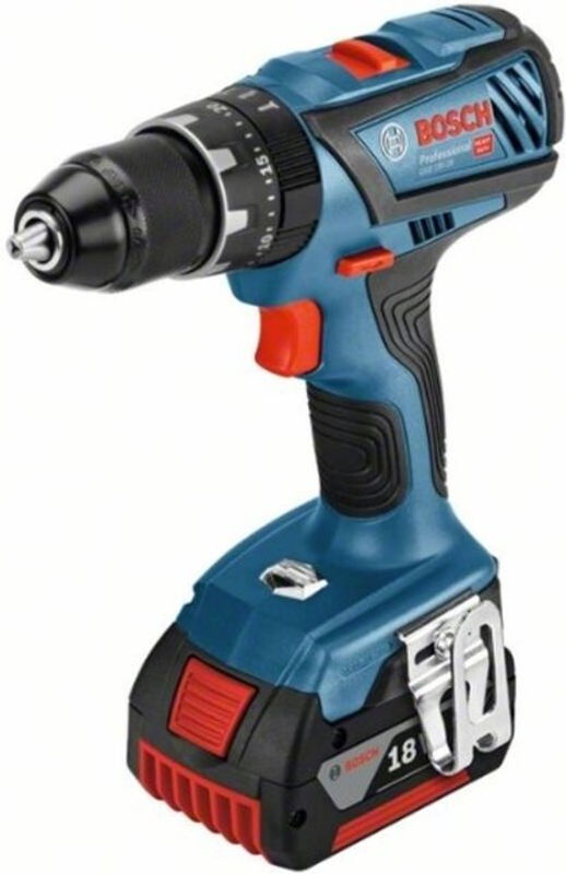 Bosch Professional Akku-Schlagbohrschrauber GSB 18V-28 Cordless Combi Driver Set in Blau/Schwarz mit 18V Akku und Koffer - Bild 2