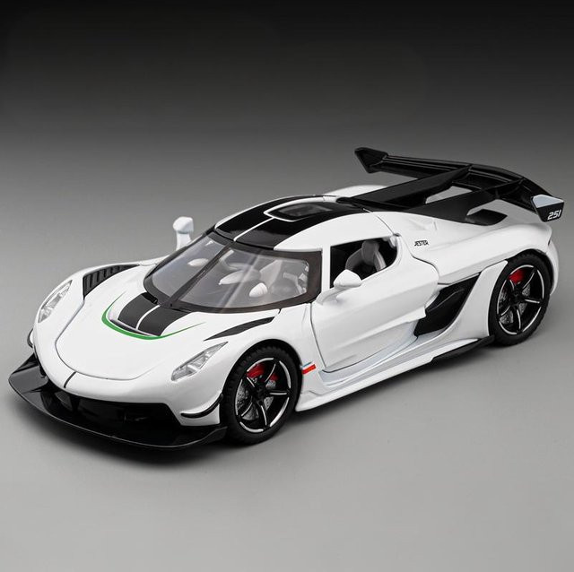 Linyi toy car Jesko Supercar Modellauto, 1:22, Metall, Sound und Licht, ab 14 Jahren - Bild 1