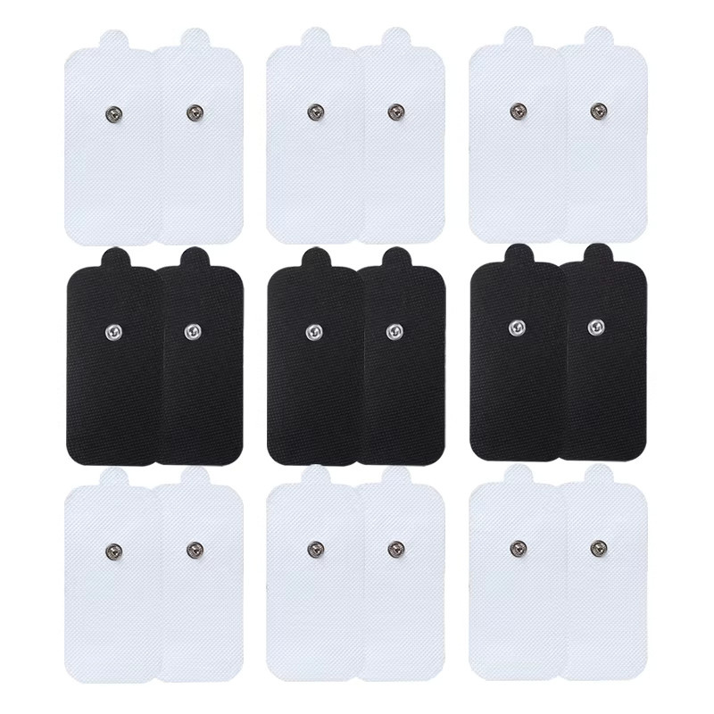 Yinhang Elektrodenpads aus Vliesstoff, 5 Stück selbstklebende Gel-Aufkleber für elektrische Muskelstimulatoren, Weiß und Multicolour, B: 10 cm, H: 5 cm - Bild 2