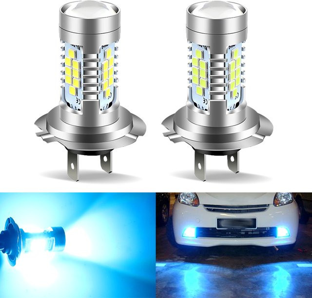 APMATAUTO H7 LED Nebellampen Set mit CANBUS, 2 Stück, Weiß/Eisblau, Plug & Play, 12V - Bild 1