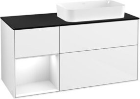 V&B Waschtischunterschrank Finion in Weiß lackiert, B/T: 120 x 60 cm - Bild 1
