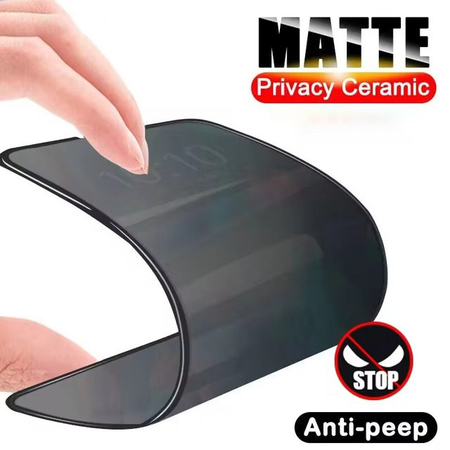 Matte Keramik-Sichtschutzfolie für Samsung Galaxy S25 S24 S26 S23 S22 A56 A57 A37 A07 A16 A36 A55 A54 A35 A17 A16 in Transparent - Bild 1
