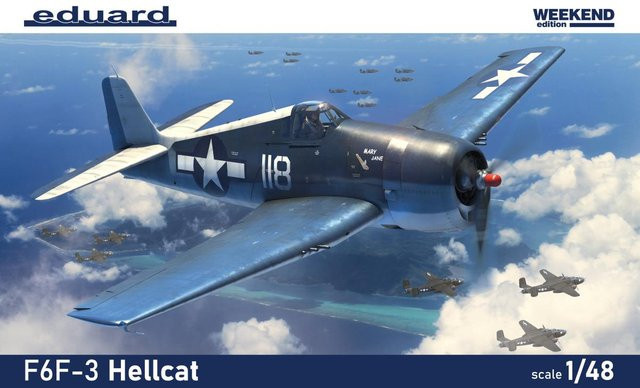 Eduard F6F-3 Hellcat, Fahrzeug, 1:48, Blau - Bild 1