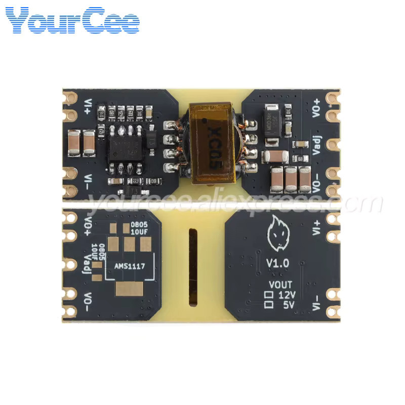 Isoliertes DC-DC Weitspannungs-Netzteilmodul XC5015 JW3510 XC7010 mit 9-42V Eingangsspannung und reserviertem LDO für 5V 12V ±5V ±12V Ausgänge, 10 Stück - Bild 2