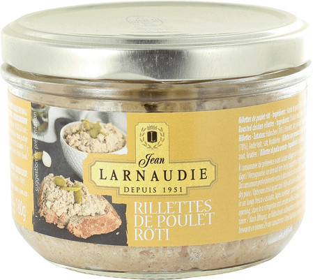 Jean Larnaudie Rillettes vom Brathähnchen Curry 180 g - Bild 1