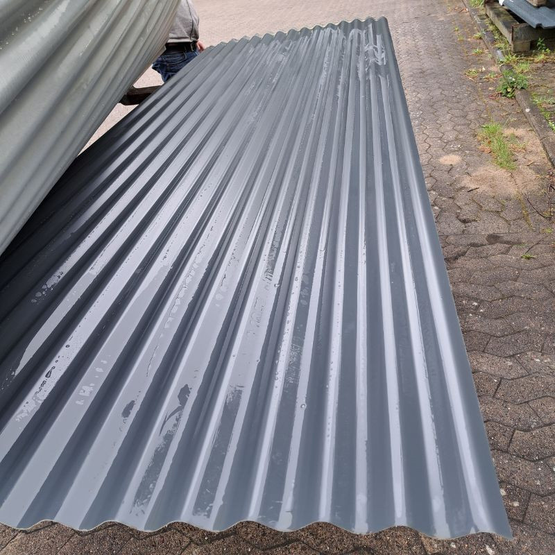 Friedrich von Lien AG Wellblech 76/18 aus Aluminium für das Dach, Anthrazitgrau, 5 Stück, Länge: 3,00 m - Bild 1