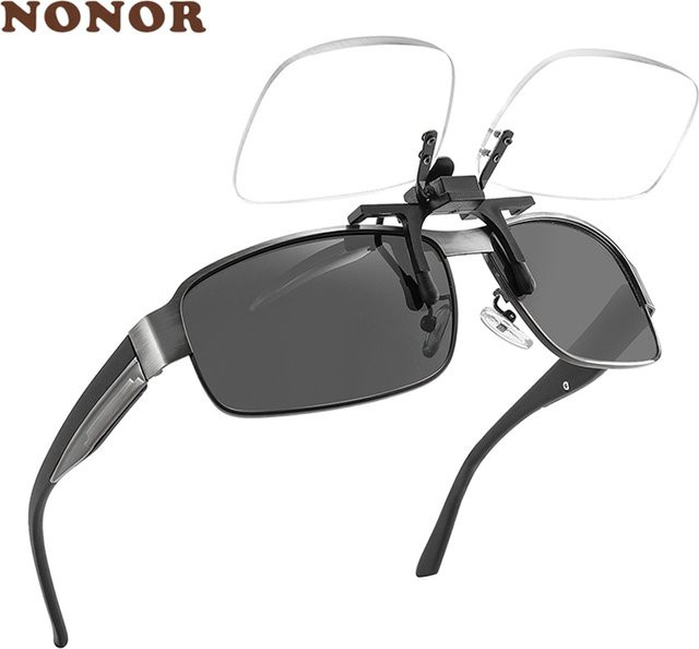 NONOR Lesebrille, randlos, rechteckig, Metall, schwarz, Unisex - Bild 1