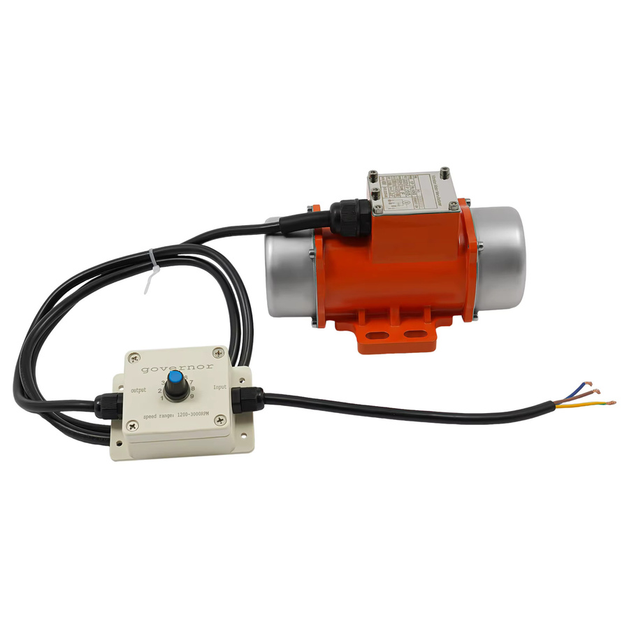 Bymaocar Elektrischer Vibrationsmotor mit Drehzahlregler 40W in Silber und Orange - Bild 4