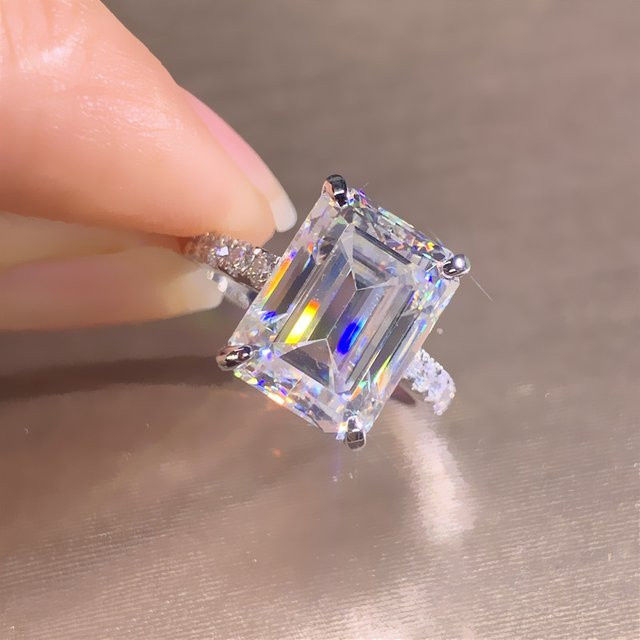 Huitan Ring, Silber, Zirkonia, Kristall, Brillant, Damen - Bild 1