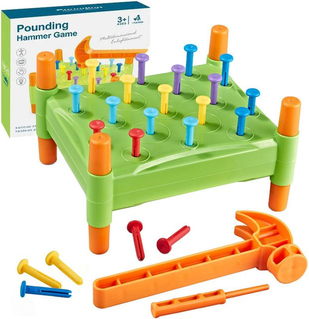 Brozebra Montessori Nagelschraube Spiele, Lernspielzeug, Bunt / Mehrfarbig, ab 3 Jahre - Bild 1
