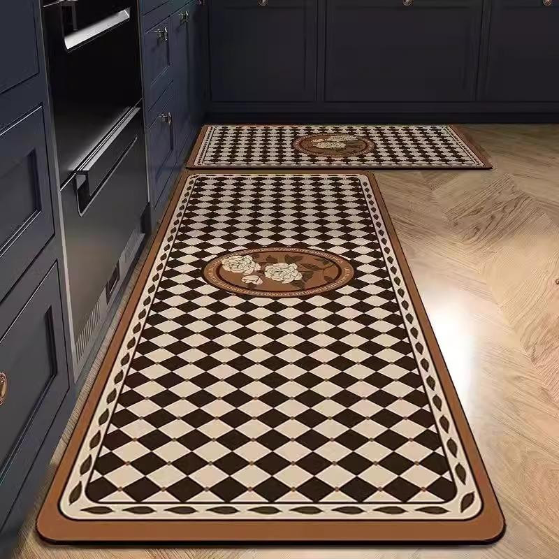 Rutschfeste und ölabweisende Diatomeenerde-Matte von Yiran Furniture, saugfähig und schmutzabweisend, B/T: 60 x 40 cm - Bild 1
