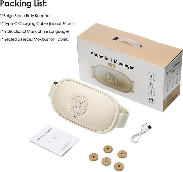 Binchi Health Technology Bauchmassagegerät, beige - Bild 1