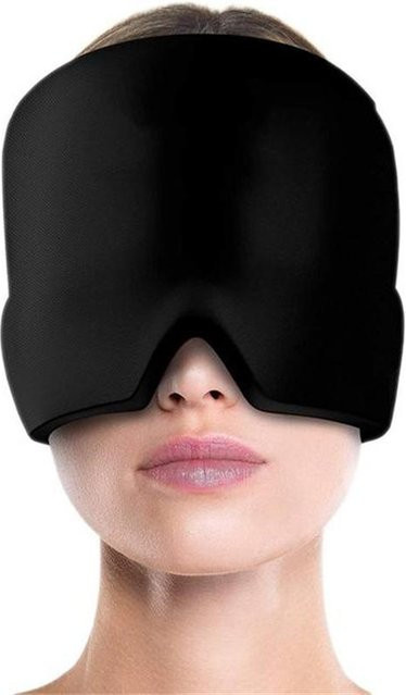 Warmlife Gel Kopfmaske für Heiß- und Kalttherapie, Schwarz, Unisex - Bild 1
