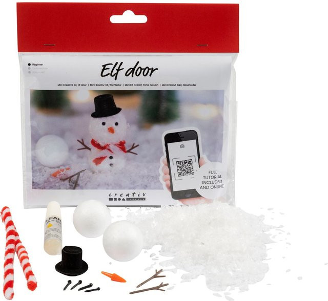 creativ company Mini Bastelset Wichteltür Schneemann - Bild 1